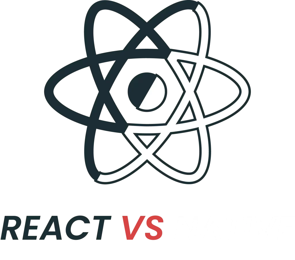 React vs React Native comparison graphic