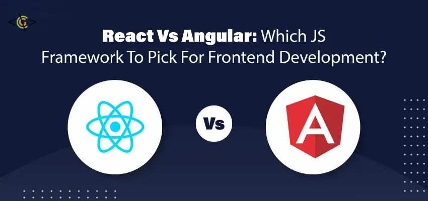 Side-by-side comparison of React and Angular for frontend development, showcasing their differences in architecture, performance, and community support.